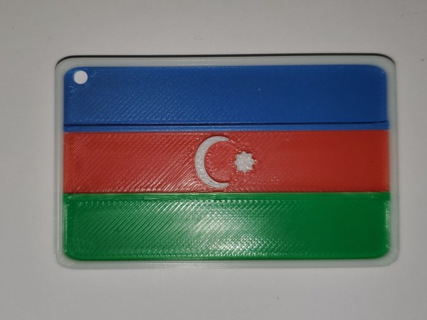 Drapeau de l'Azerbaïdjan.