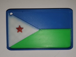 Drapeau de Djibouti.