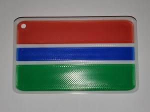 Drapeau de la Gambie.