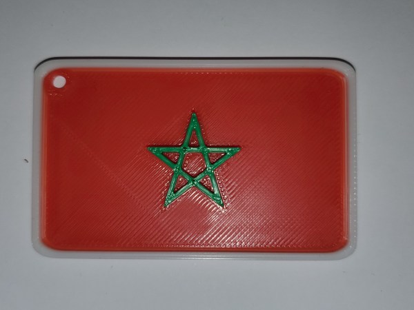 Drapeau du Maroc.