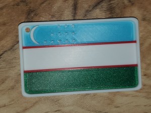 Drapeau de l'Ouzbékistan.