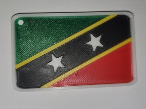 Drapeau de Saint-Christophe.