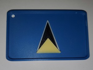 saint lucie Drapeau de Sainte-Lucie.