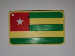 Drapeau du Togo.
