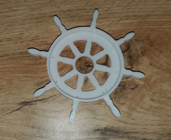 Gamme "BZH" "pirate" dessous de verre, barre de navire.