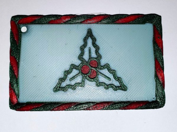 Gamme "noël" porte-clé houx.