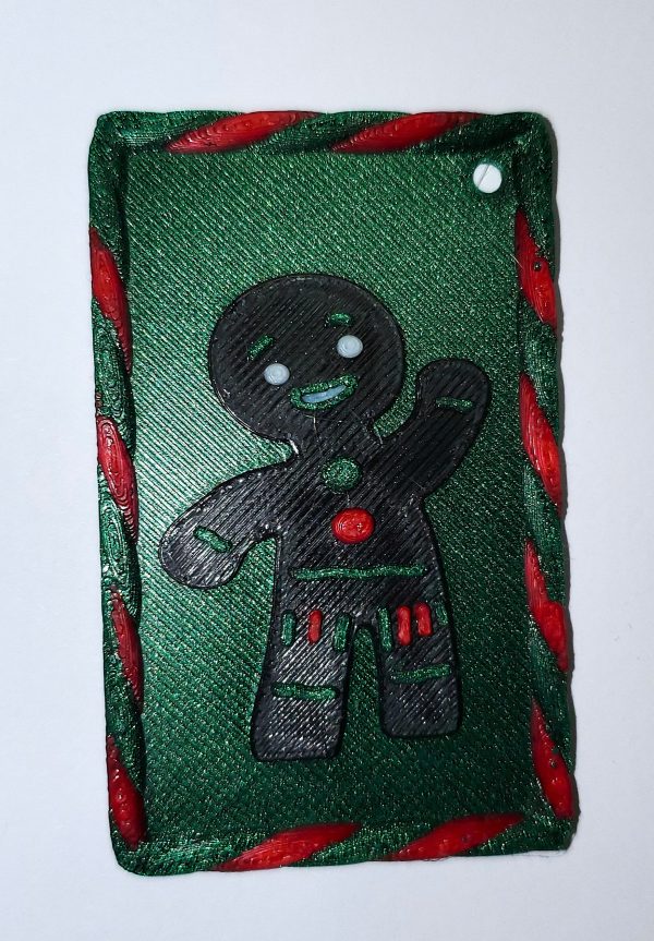 20251025_183747 Gamme "noël" porte-clé bonhomme pain d'épice.