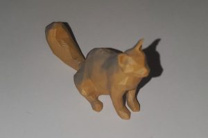 Thème "animal" chat maine coon poly assis.