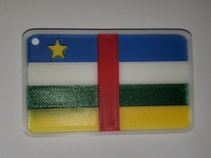 Drapeau de République centrafricaine.