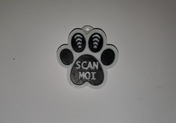 Collier NFC chien et chat.