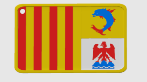 Drapeau de la Provence-Alpes-Côte d'Azur.