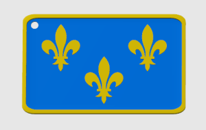 ile de france Drapeau de l'Ile-de-France.