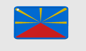 Drapeau de la Réunion.